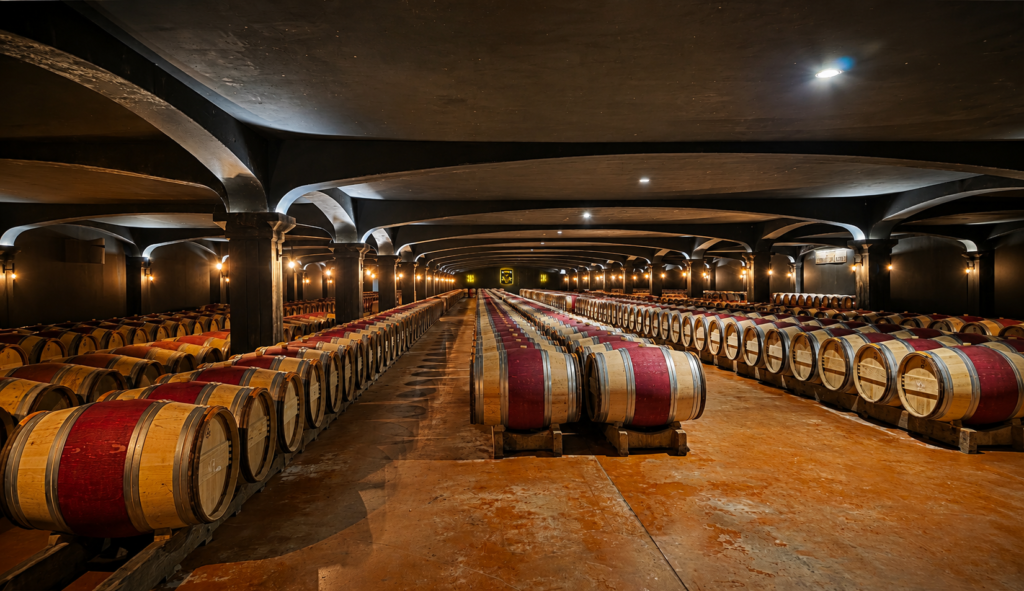 one-of-the-propertys-grand-cellar-rooms-rows-of-barrels-disappearing-into-the-distance